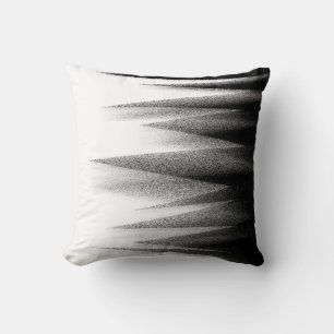 Abstract kunstpasta zwart, wit, vet kussen