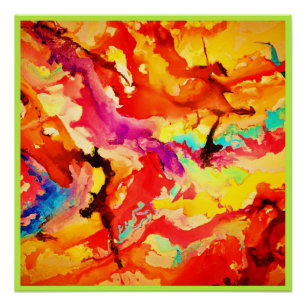Abstract kunstpatroon perfect poster
