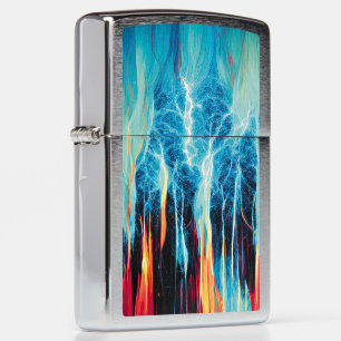Abstract Kunstpatroon Rood en Blauw Elektrische En