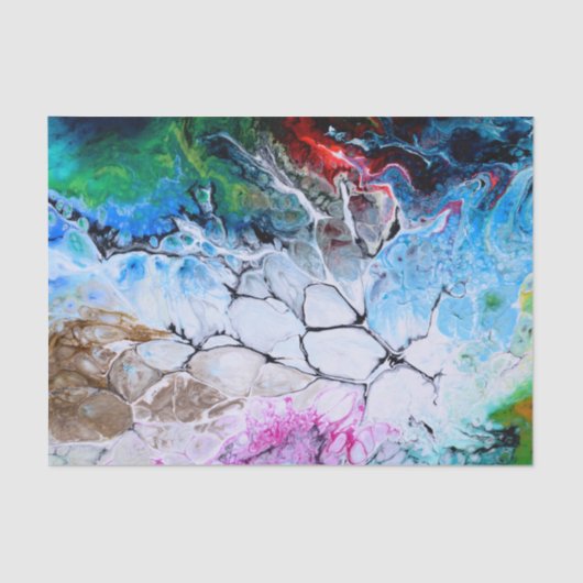 Abstract kunstpatroon tissuepapier (Voorkant)