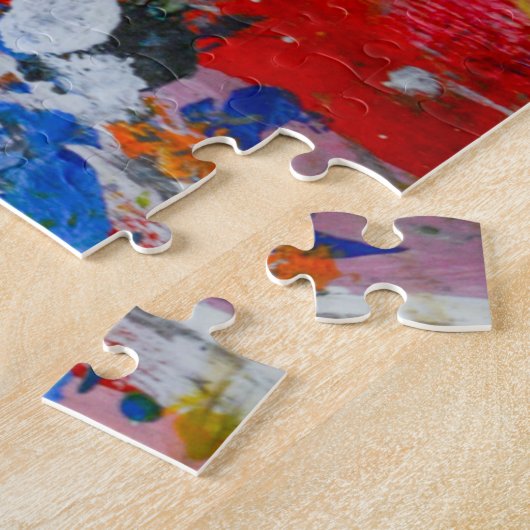 abstract kunstpuzzel legpuzzel (Zijkant)