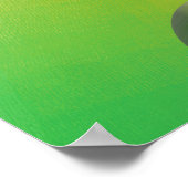 Abstract kunstrood-blauw-roze Paars Poster (Hoek)