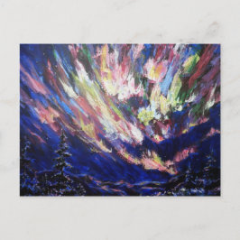 Abstract kunstschilder van het noordelijk hoogtepu briefkaart