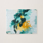 Abstract kunstschilderij legpuzzel (Horizontaal)