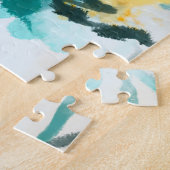 Abstract kunstschilderij legpuzzel (Zijkant)