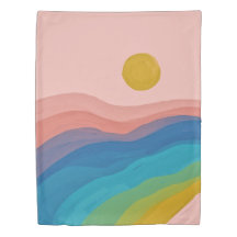 Abstract kunstschilderij roze blauwe gele kunst Cr