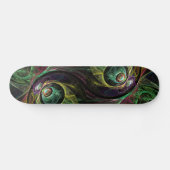 Abstract kunstskateboard oogmerk skateboard (Horizontaal)