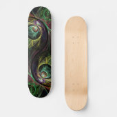 Abstract kunstskateboard oogmerk skateboard (Voorkant)