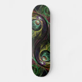 Abstract kunstskateboard oogmerk skateboard (Voorkant)