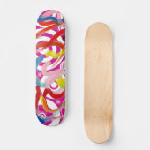 Abstract kunstskateboard skateboard (Voorkant)