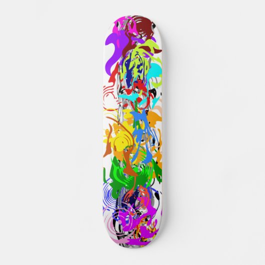 Abstract kunstskateboard skateboard (Voorkant)