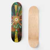 Abstract kunstskateboard skateboard (Voorkant)