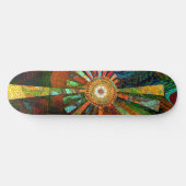 Abstract kunstskateboard skateboard (Horizontaal)