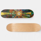 Abstract kunstskateboard skateboard (Horizontaal)