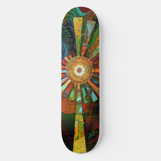 Abstract kunstskateboard skateboard (Voorkant)