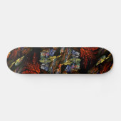 Abstract kunstskateboard voor kleurenharmonie skateboard (Horizontaal)