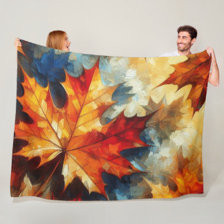 Abstract kunstwerk 5 - fleece deken