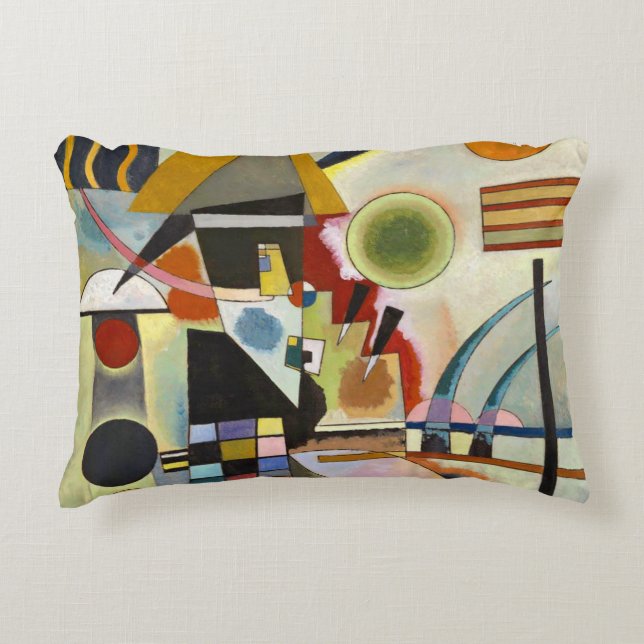 Abstract kunstwerk Kandinsky Accent Kussen (Voorkant)