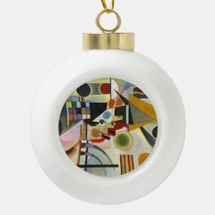Abstract kunstwerk Kandinsky Keramische Bal Ornament