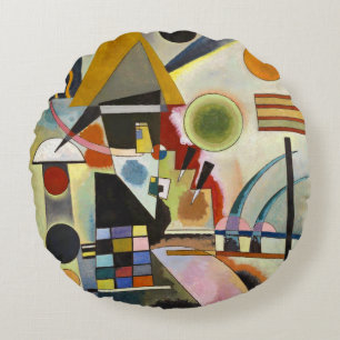 Abstract kunstwerk Kandinsky Rond Kussen