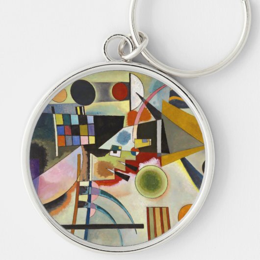 Abstract kunstwerk Kandinsky Sleutelhanger (Voorkant)