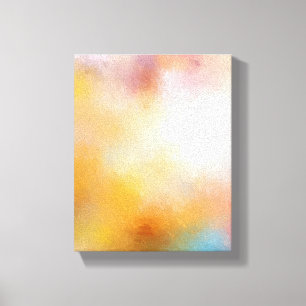 Abstract kunstwerk Rood Geel Blauw Paars Groen Roz Canvas Afdruk