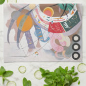 Abstract kunstwerk van Kandinsky Theedoek (Gevouwen)