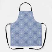 Abstract Lacy Fractal Snowflake Pattern op Blue Schort (Voorkant)
