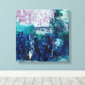 Abstract landschap 1 canvas afdruk (Insitu (Houten vloer))