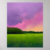 Abstract Landschap Afdrukbare Muurkunst, Abstract Poster (Voorkant)