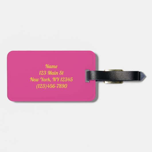 Abstract landschap bagagelabel (Achterkant horizontaal)