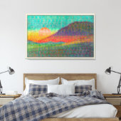 Abstract Landschap bij zonsopgang of zonsondergang Canvas Afdruk (Insitu (Slaapkamer))