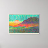 Abstract Landschap bij zonsopgang of zonsondergang Canvas Afdruk (Voorkant)