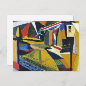 Abstract landschap, door Henry Lyman Sayen; Briefkaart (Voorkant / Achterkant)