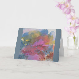 Abstract landschap - Figuren in kleurrijk land Kaart