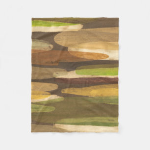 Abstract landschap fleece deken