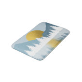 Abstract landschap Golden Winter Sunset Sunrise Badmat (Gekanteld)