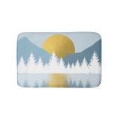 Abstract landschap Golden Winter Sunset Sunrise Badmat (Voorkant)