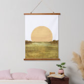 Abstract landschap hangend wandkleed (Slaapkamer)