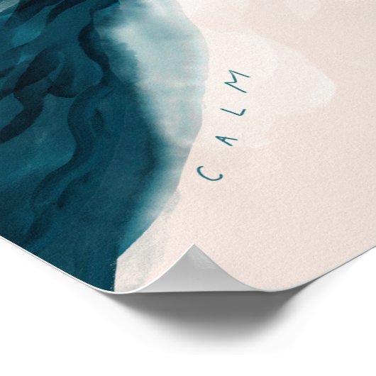 abstract landschap "kalm" poster (Hoek)