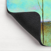 Abstract landschap Lone Skinny Tree Painting Muismat (Hoek)