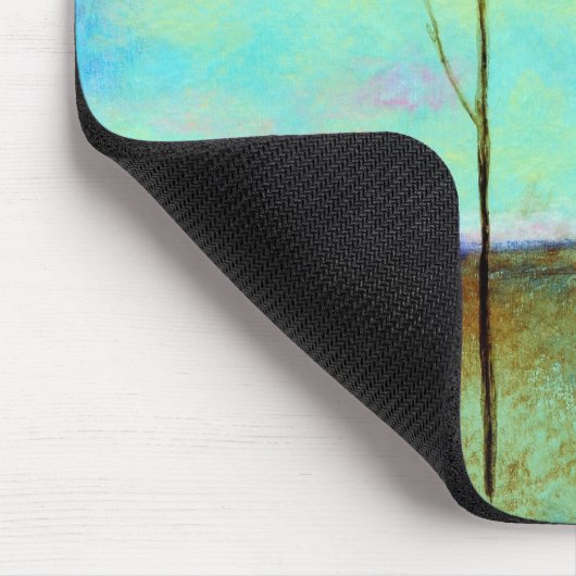 Abstract landschap Lone Skinny Tree Painting Muismat (Hoek)