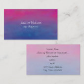 Abstract landschap Magenta Sky Visitekaartje (Voorkant / Achterkant)