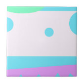 Abstract landschap met 3 moons Tegel Tegeltje (Voorkant)