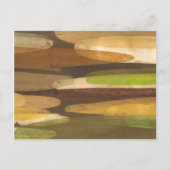 Abstract landschap met aardtoon briefkaart (Voorkant)