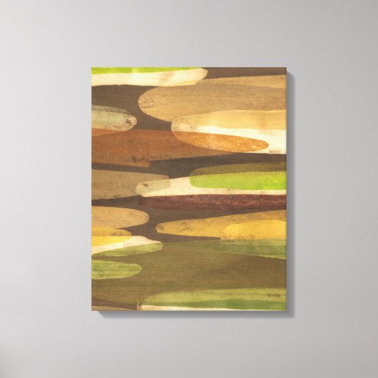 Abstract landschap met aardtoon canvas afdruk (Voorkant)