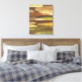 Abstract landschap met aardtoon canvas afdruk (Insitu (Slaapkamer))