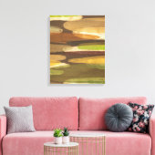 Abstract landschap met aardtoon canvas afdruk (Insitu (Woonkamer))