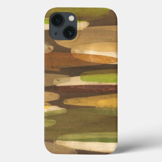 Abstract landschap met aardtoon Case-Mate iPhone case (Achterkant)