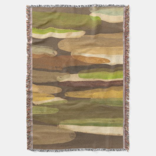 Abstract landschap met aardtoon deken (Voorkant Verticaal)